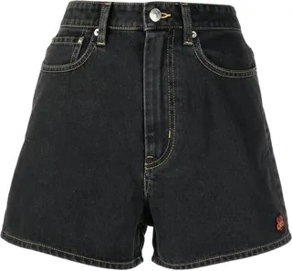 High-Waisted Denim Shorts