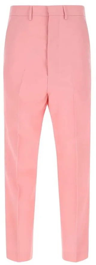 AMI High-Waisted Straight Leg Trousers