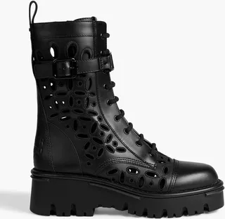 Atelier 08 San Gallo Edition laser-cut leather combat boots