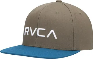Men's Olive and Teal Twill Ii Snapback Hat