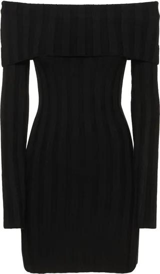Mariah ribbed wool mini dress