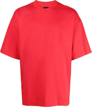 logo-embroidered short-sleeve T-shirt