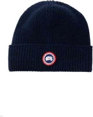 Canada Goose Logo Patch Knitted Beanie