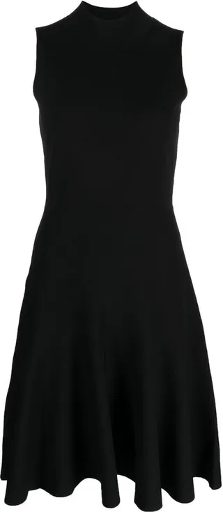 Pleated Skirt Midi Dress