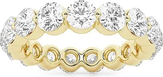 Build Your Own Collection 14K Yellow Gold & Natural Round Diamond Floating Eternity Band