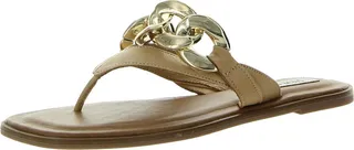 Hazel Womens Leather Flip-Flop Thong Sandals