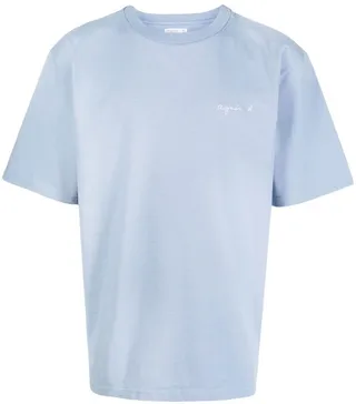 logo-embroidered T-shirt