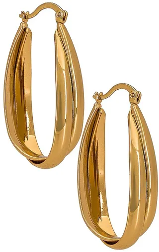 Oval Hoop Earring