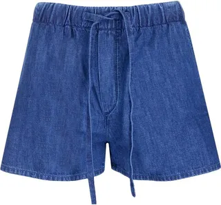 Valentino VLogo Drawstring Denim Shorts