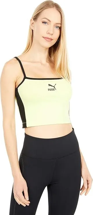 PUMA Classics Bralette (Sunny Lime) Women's Clothing