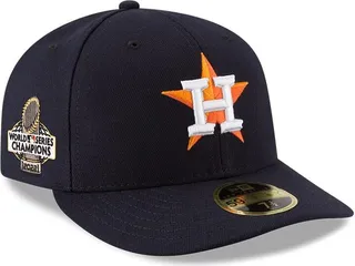 Men's New Era Navy Houston Astros 2022 World Series Champions Side Patch Low Profile 59FIFTY Fitted Hat