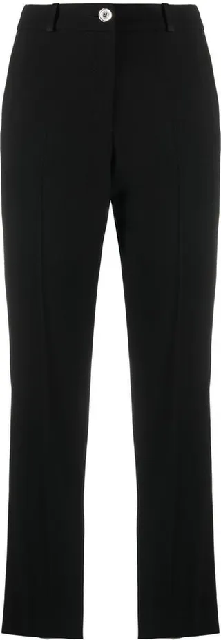Cropped Straight-Leg Trousers