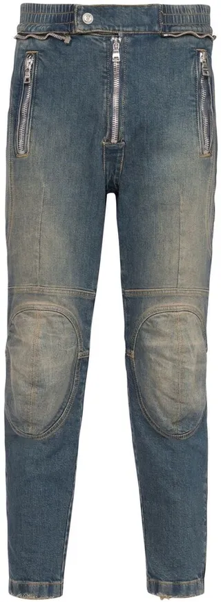 Two-Tone Skinny Jeans