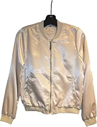 JOUJOU Womens Lightweight Cotton Bomber Jacket