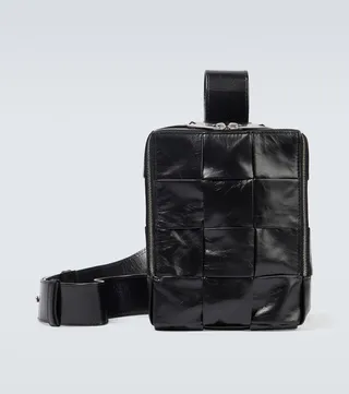 Cassette leather crossbody bag