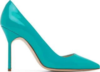 Manolo Blahnik Blue Tora Heels