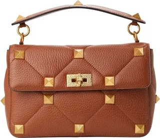 Large Roman Stud The Shoulder Bag in nappa