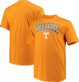 Men's Champion Tennessee Orange Tennessee Volunteers Big and Tall Arch Over Wordmark T-shirt
