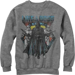 Men's Star Wars Vader Like a Boss Sweatshirt - Athletic Heather - Medium