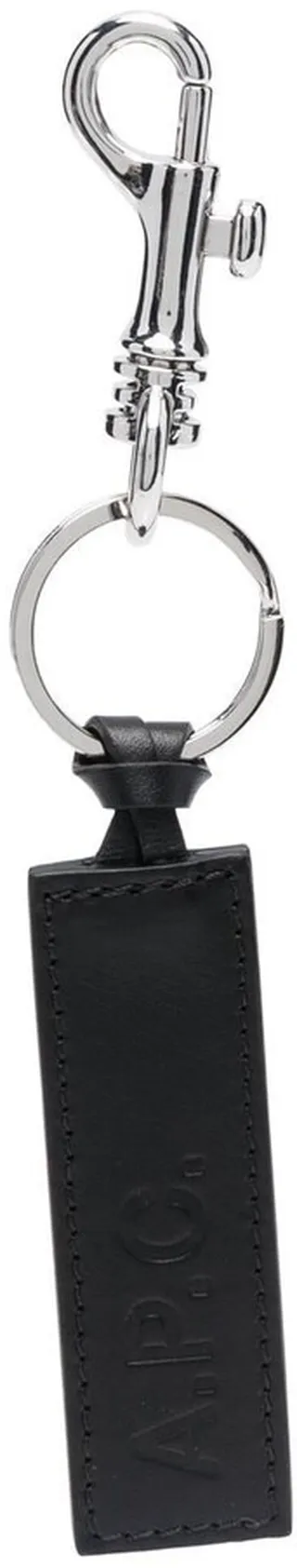 Calfskin Logo Key Ring