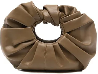 Croissant faux-leather tote bag