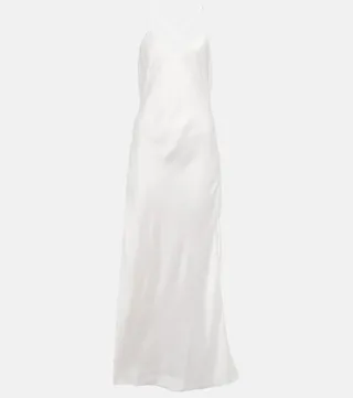 Crepe slip dress
