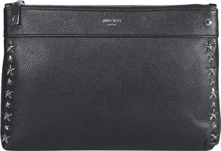 Jimmy Choo Star Embellished Zipped Clutch Bag