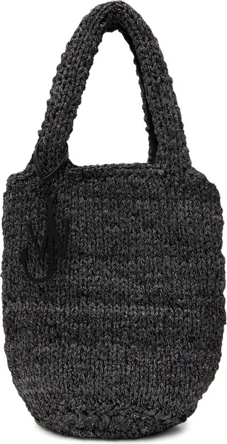 JW Anderson Gray Knitted Shopper Tote