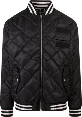 Balmain Quilted Reversible Bomber Jacket