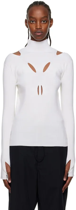 Dion Lee Off-White Skivvy Turtleneck
