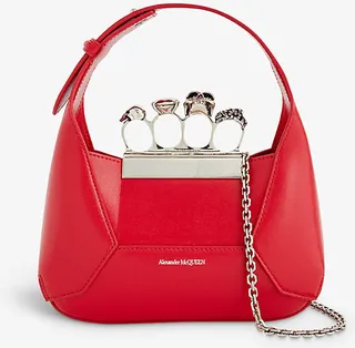 Womens Welsh Red The Jewelled Mini Leather Hobo bag