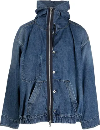 Zip-Up Denim Jacket