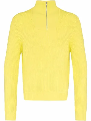 La Doce zipped-neck jumper