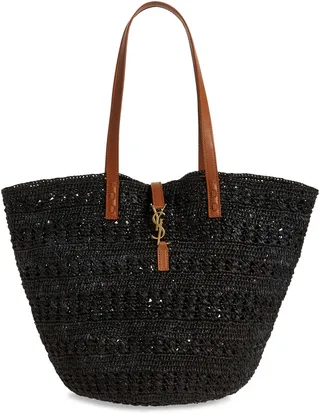 Medium Panier Crochet Straw Tote