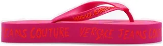 Versace Jeans Couture Logo Embossed Flip-Flops