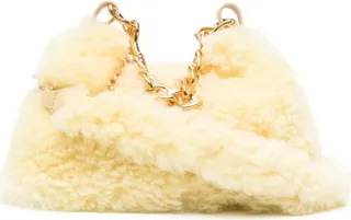 Chain-Link Sheepskin Shoulder-Bag