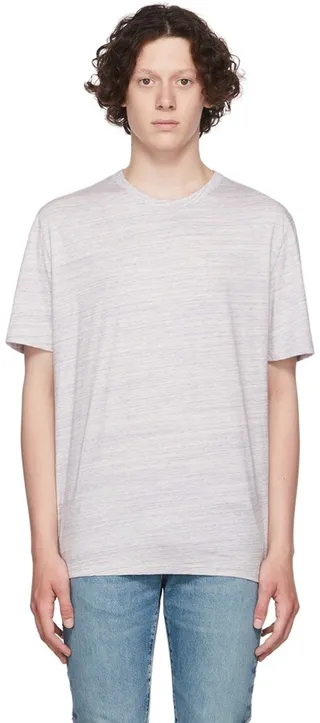 Vince Purple Cotton T-Shirt