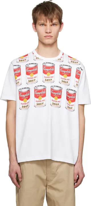 Junya Watanabe White Graphic T-Shirt