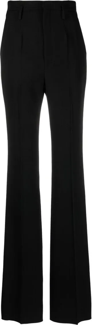 High-Waisted Straight-Leg Trousers