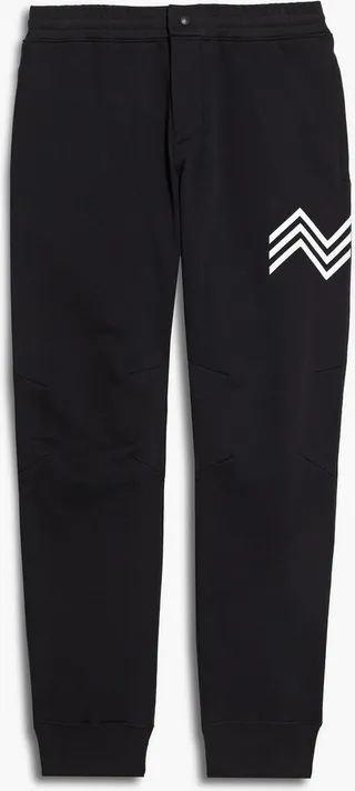 Printed cotton-fleece sweatpants