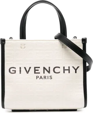 mini G-Tote logo-print canvas bag