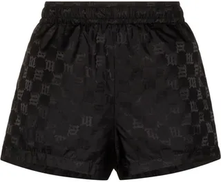 Monogram-Print Elasticated-Waistband Shorts