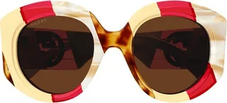 Gucci Eyewear Panthos Frame Sunglasses