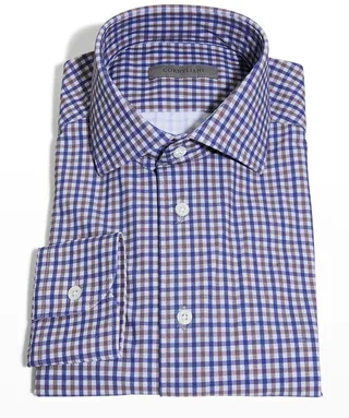 Men's Multi-Check Dress Shirt