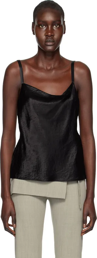 Vince Black Cowl Neck Camisole