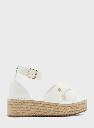Wide Espadrille Flatform Sandals