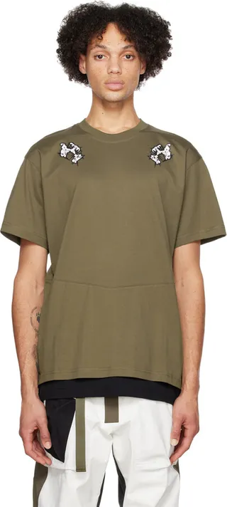 ACRONYM Khaki Layered T-Shirt