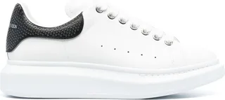 Oversized low-top leather sneakers