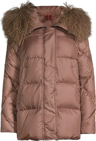 Aspen MQE Shearling-Trimmed Puffer Jacket