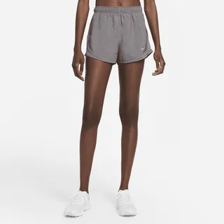 Nike Women's Tempo Brief-Lined Running Shorts in Grey
